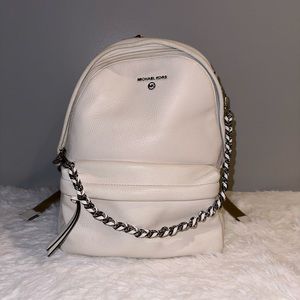 Michael Kors Slater Medium Backpack (White)